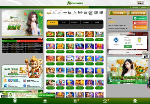 WealthClub33 Malaysia's Biggest & Most Trusted Online Casino | FAST & SECURE