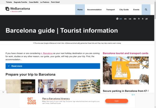 Barcelona Guide | Tourist information | webarcelona.net