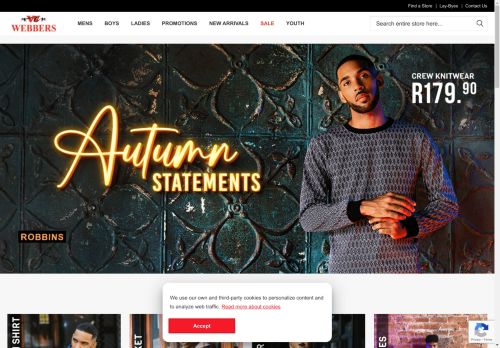 Clothing & Footwear Homepage  april 2024