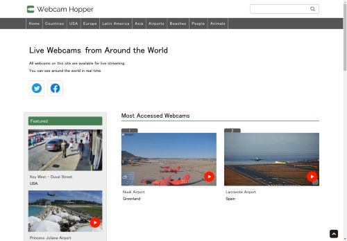 Webcam Hopper - Live Cams Around the World