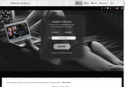 WebcamModels.com - Make Money While Having Fun