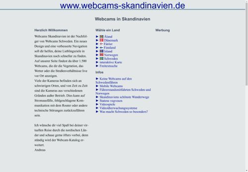 Webcams in Skandinavien