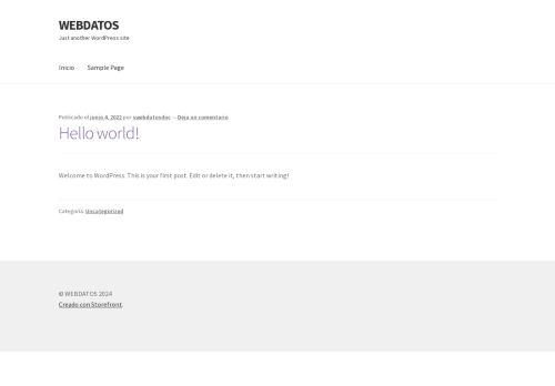 WEBDATOS – Just another WordPress site