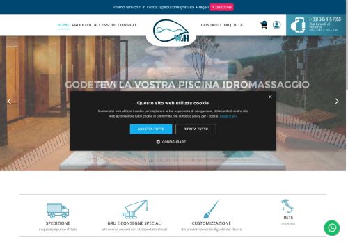 Vasche idromassaggio, cabine idromassaggio, vasche idromassaggio da esterno, jacuzzi e sauna finlandesa - Web dell'idromassaggio