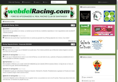 Web del Racing - Todo sobre el Real Racing Club