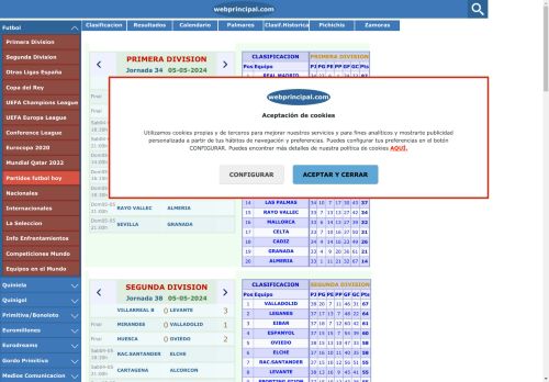 webprincipal - La quiniela, futbol y apuestas deportivas