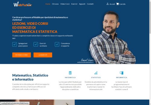 Video corsi ed esercizi di matematica e statistica