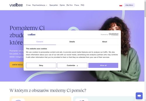 Wellbee - psychoterapia online; wsparcie Opiekuna Terapii; różne nurty terapeutyczne