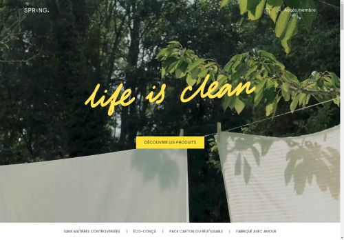 SPRiNG - Lessive clean et efficace livrée dans votre boîte aux lettres