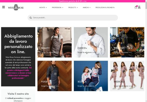 West Rose moda professionale personalizzato on line