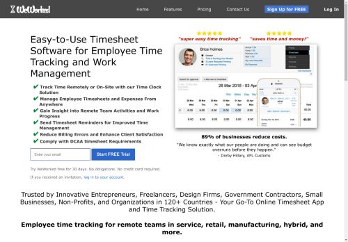 Employee Timesheet Software for Small Business | WeWorked