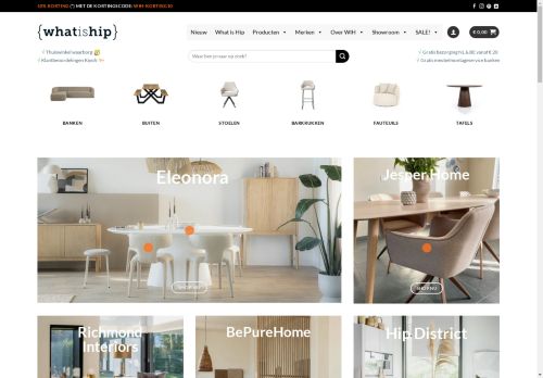 What is Hip - Webshop en meubel-/interieurwinkel met hip spul.