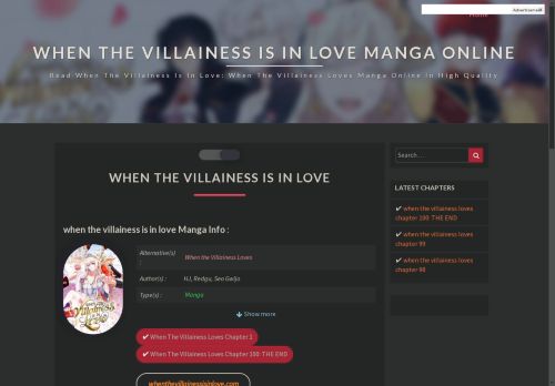 when the villainess is in love Manga Online - [English Scan]