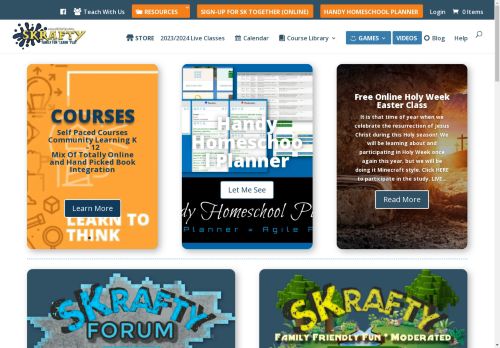 Online Homeschool Classes With the SKrafty » Community