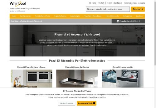 Ricambi Whirlpool Originali - Rivenditore Autorizzato