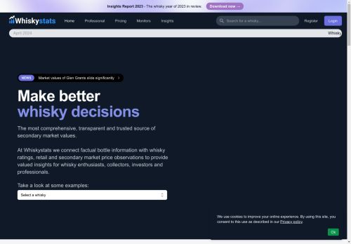 Whiskystats - Better value insights for the secondary whisky market