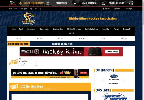 
	Whitby Minor Hockey
