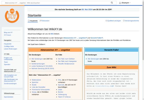 Aktenzeichen XY ... ungelöst - Wiki