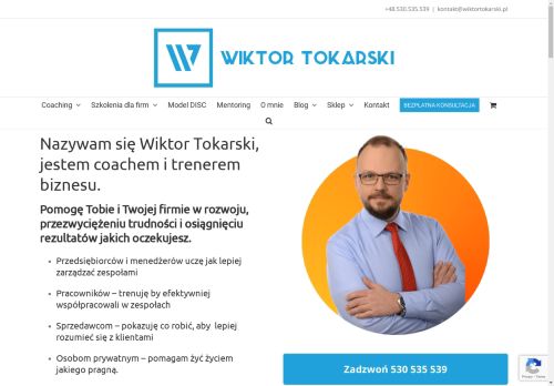 Wiktor Tokarski - Trener Biznesu Mentor Coach Wiktor