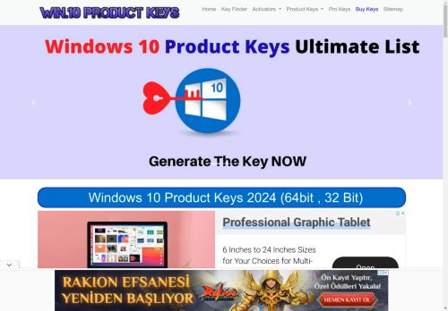 Windows 10 Product Keys Free (Working 32/64bit) [2024]