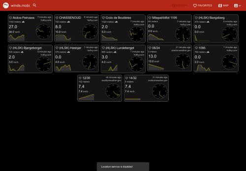 winds.mobi - observations du vent