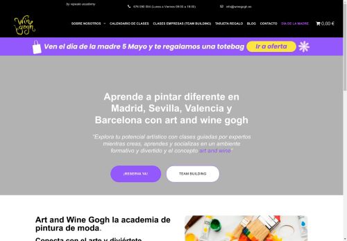 WINE GOGH academia de arte ¡Ven a pintar sin experiencia!