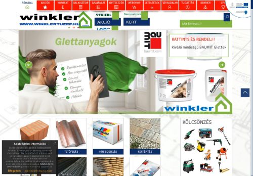 Winkler TÃ¼zÃ©p - TÃ©gla | CserÃ©p | TÃ©rkÅ | ÃpÃ­tÅanyag A-Z-ig akciÃ³san - Webshop Egyedi Ã¡rajÃ¡nlat