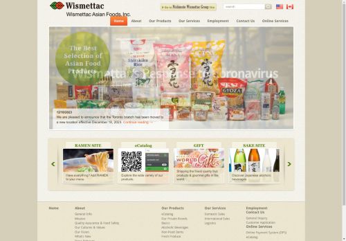 Wismettac Asian Foods, Inc. - Importer, Exporter and Distributor of Asian Food Products globally