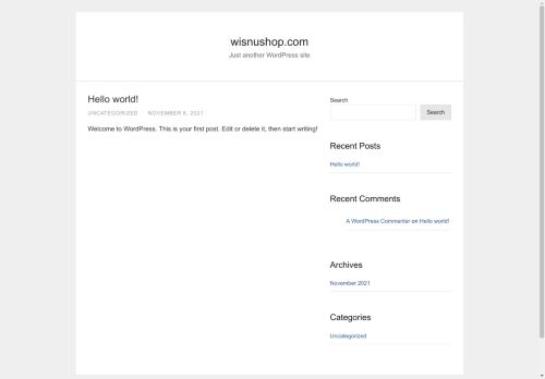 wisnushop.com – Just another WordPress site