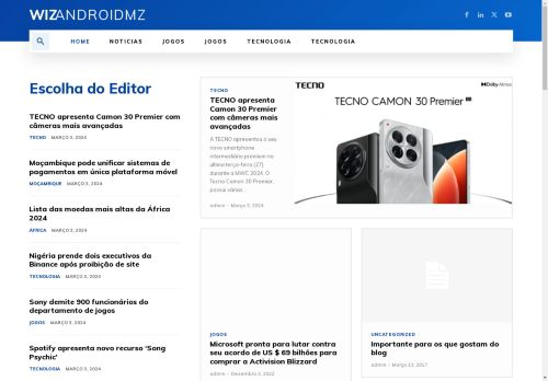 WizandroidMz - Notícias sobre tecnologia