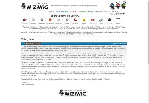 Wiziwig | Free Sports Streams On Your PC