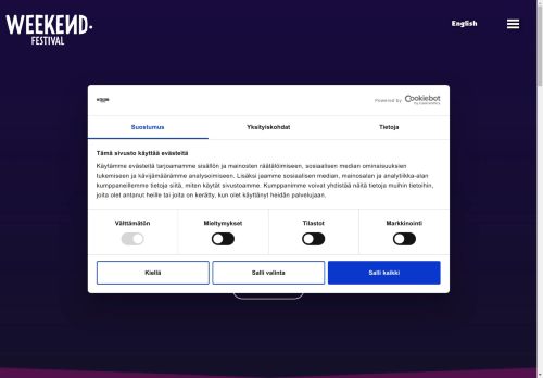 Etusivu - Weekend Festival - Liput - Elektronisen musiikin festivaali
