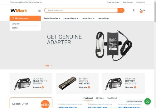 WMart Infocom, Shopping site in India,laptop, accessory