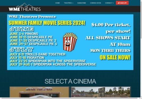 WME Theatres | Movie Times in Lakeside and Show Low Arizona