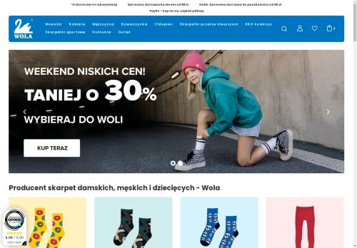 Polskie Skarpetki Wola. Sklep Online ze Skarpetami i Rajstopami