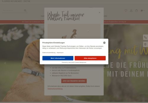 
                Produkte für Hunde und Katzen | WOLTERS cat & dog GmbH            