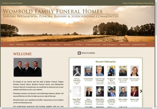 Wombold Family Funeral Homes | Ponoka AB funeral home and cremation