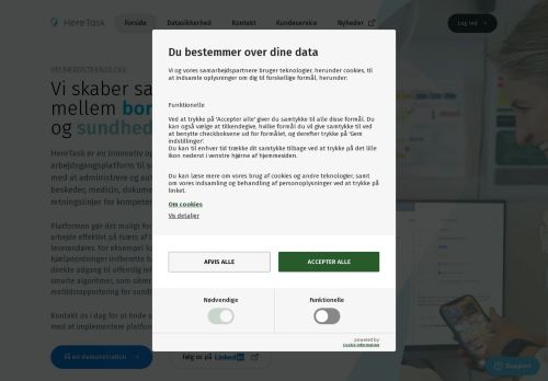 HereTask — Sikker opgave-, kommunikation- og arbejdsgangsplatform for sundhedssektoren