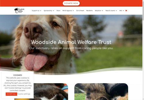 Animal rehoming charity - Woodside Animal Welfare Trust