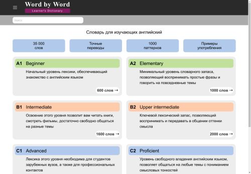 Word by Word - англо-русский словарь для изучающих