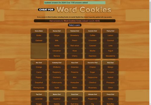 Cheats for Word Cookies: All Answers, Including the New Levels and Categories