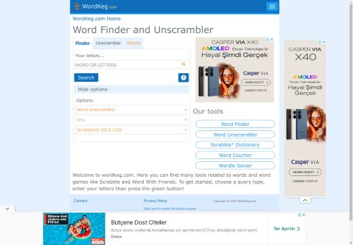 Word Finder and Unscrambler