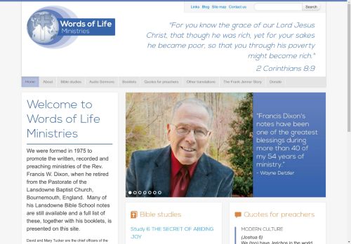 Words of Life Ministries | Rev. Francis W. Dixon