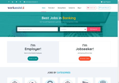 Find Jobs 2024 - Search Jobs in India, Work From Home, Latest Job Vacancies - Workassist.in | Workassist