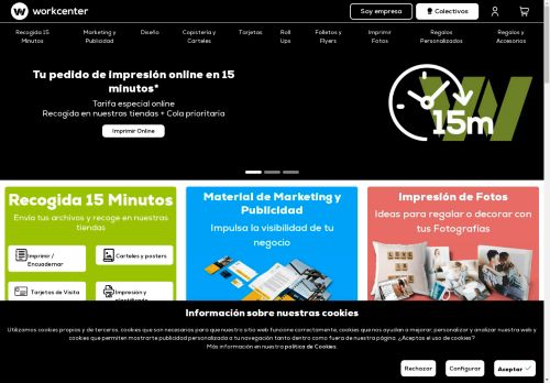 Imprenta y Copistería Online · Workcenter