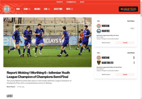 Worthing FC – Official Website