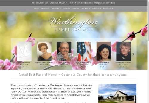 Worthington Funeral Home | Chadbourn NC funeral home and cremation