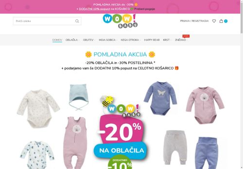 Otroška spletna trgovina z oblačili in opremo | WOW! Baby