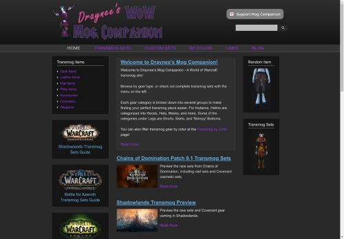 Wow Mog Companion - World of Warcraft Transmog Guide