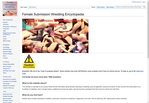 Female Submission Wrestling Encyclopedia